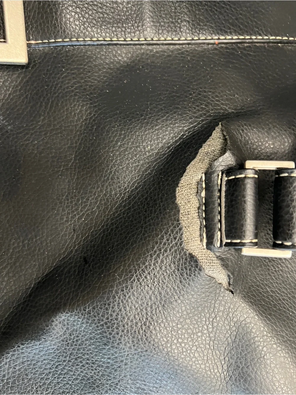 Kenneth Cole Reaction Tote Bag black travel bag - flawed